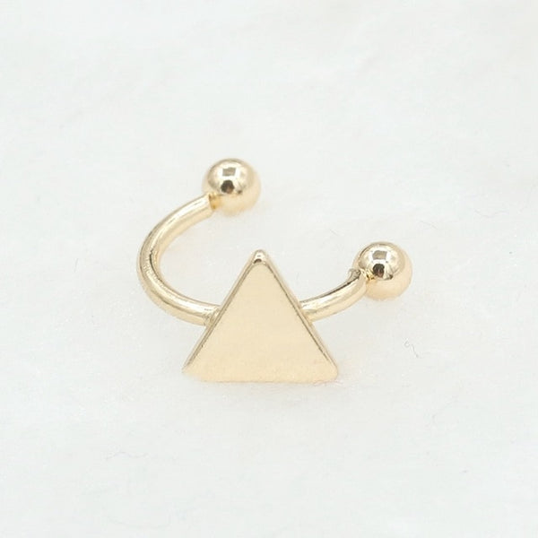 SHUANGR fashion 1 pair 5 style Punk Rock Ear Clip Cuff Wrap Earrings No piercing-Clip Hollow Out U Pattern Statement jewelry