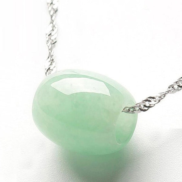 Natural Jade Emerald 13mm Luck Bead Pendant Charm Jewellery Fashion Accessories Hand-Carved Man Woman  Amulet Gifts
