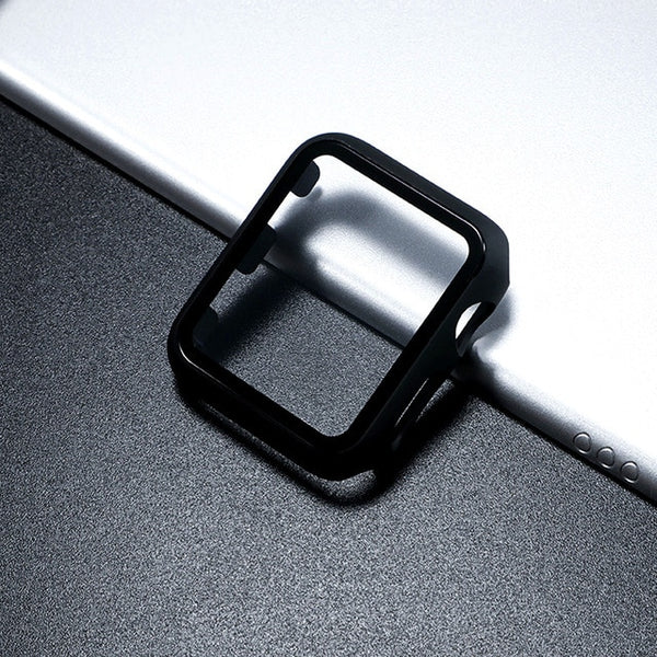 Glass+case For Apple Watch serie 6 5 4 3 SE 44mm 40mm iWatch Case 42mm 38mm bumper Screen Protector+cover apple watch Accessorie