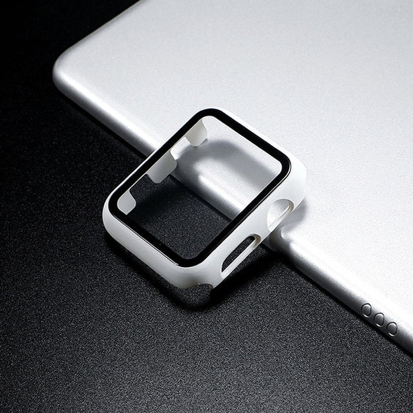 Glass+case For Apple Watch serie 6 5 4 3 SE 44mm 40mm iWatch Case 42mm 38mm bumper Screen Protector+cover apple watch Accessorie