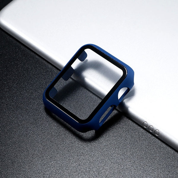 Glass+case For Apple Watch serie 6 5 4 3 SE 44mm 40mm iWatch Case 42mm 38mm bumper Screen Protector+cover apple watch Accessorie