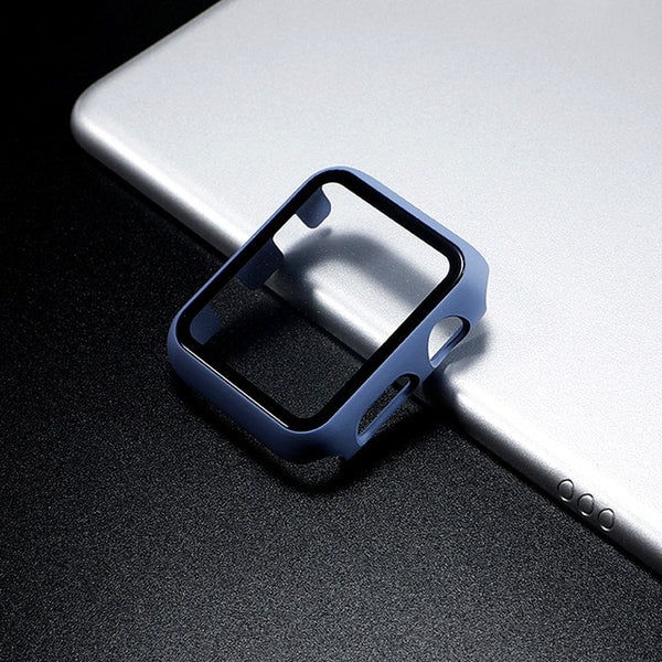 Glass+case For Apple Watch serie 6 5 4 3 SE 44mm 40mm iWatch Case 42mm 38mm bumper Screen Protector+cover apple watch Accessorie