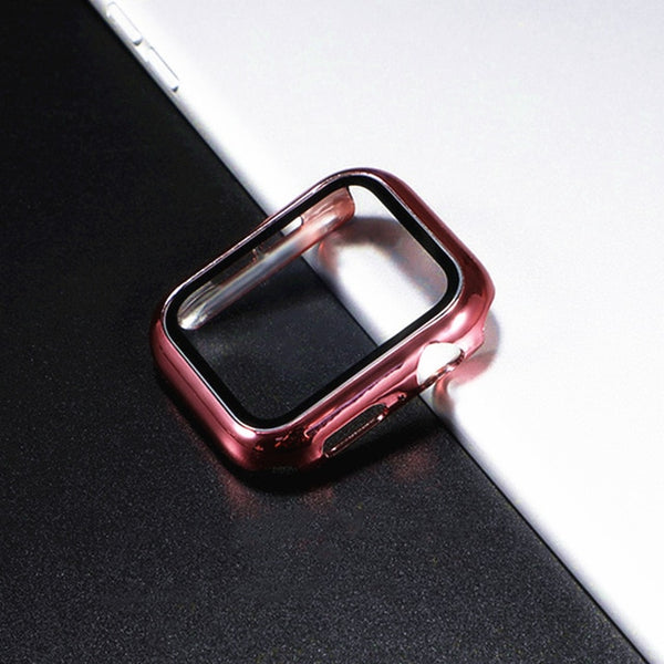 Glass+case For Apple Watch serie 6 5 4 3 SE 44mm 40mm iWatch Case 42mm 38mm bumper Screen Protector+cover apple watch Accessorie