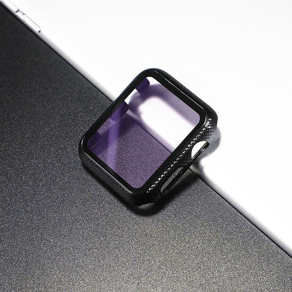 Glass+case For Apple Watch serie 6 5 4 3 SE 44mm 40mm iWatch Case 42mm 38mm bumper Screen Protector+cover apple watch Accessorie