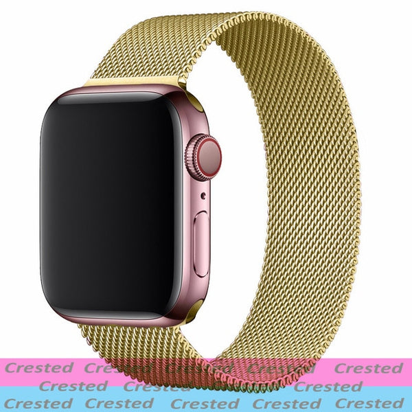 Strap For Apple watch seires 6 5 4 3 SE iWatch Band 38mm 42mm Accessories belt bracelet Milanese Loop Apple watch band 40mm 44mm