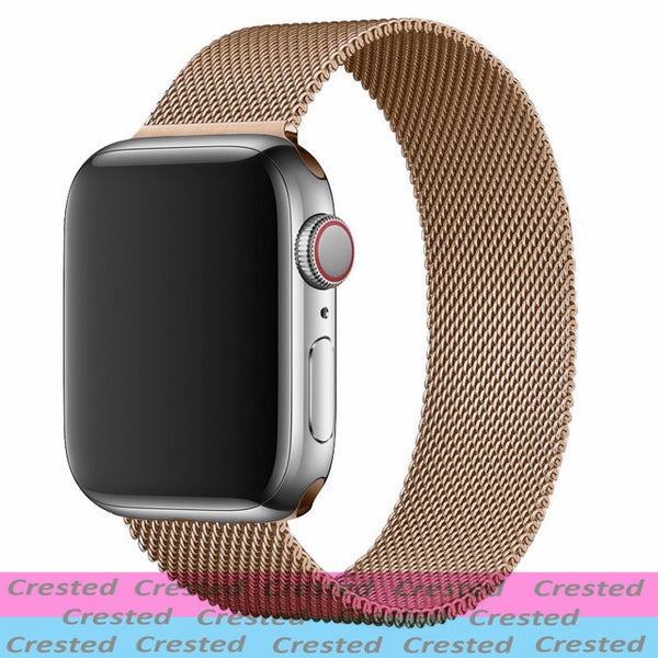 Strap For Apple watch seires 6 5 4 3 SE iWatch Band 38mm 42mm Accessories belt bracelet Milanese Loop Apple watch band 40mm 44mm
