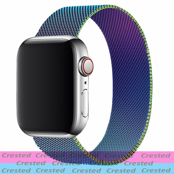 Strap For Apple watch seires 6 5 4 3 SE iWatch Band 38mm 42mm Accessories belt bracelet Milanese Loop Apple watch band 40mm 44mm