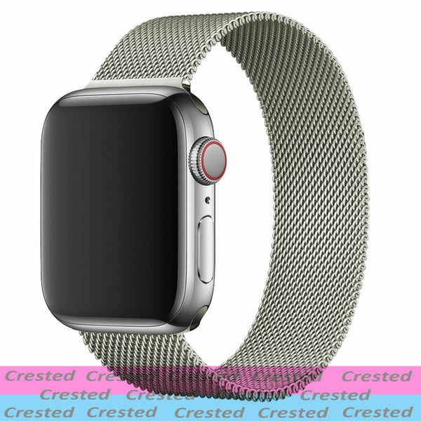 Strap For Apple watch seires 6 5 4 3 SE iWatch Band 38mm 42mm Accessories belt bracelet Milanese Loop Apple watch band 40mm 44mm