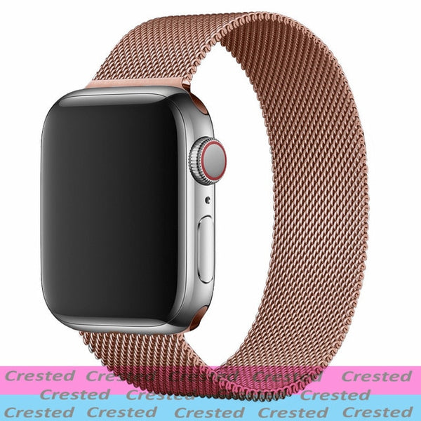 Strap For Apple watch seires 6 5 4 3 SE iWatch Band 38mm 42mm Accessories belt bracelet Milanese Loop Apple watch band 40mm 44mm