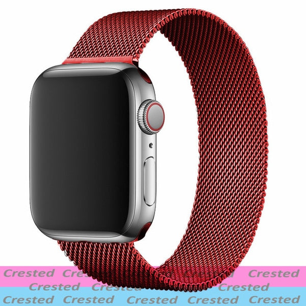 Strap For Apple watch seires 6 5 4 3 SE iWatch Band 38mm 42mm Accessories belt bracelet Milanese Loop Apple watch band 40mm 44mm