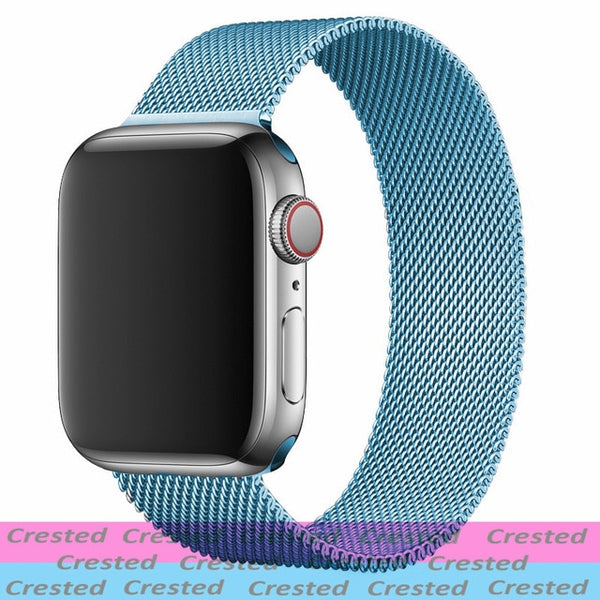 Strap For Apple watch seires 6 5 4 3 SE iWatch Band 38mm 42mm Accessories belt bracelet Milanese Loop Apple watch band 40mm 44mm