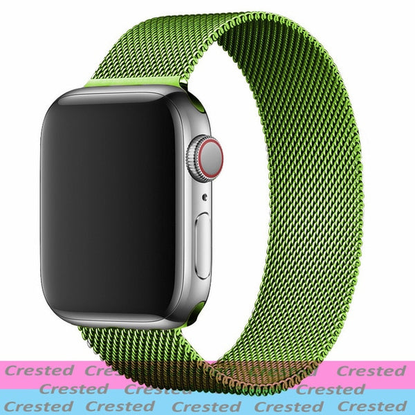 Strap For Apple watch seires 6 5 4 3 SE iWatch Band 38mm 42mm Accessories belt bracelet Milanese Loop Apple watch band 40mm 44mm
