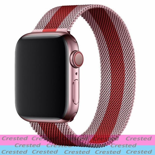 Strap For Apple watch seires 6 5 4 3 SE iWatch Band 38mm 42mm Accessories belt bracelet Milanese Loop Apple watch band 40mm 44mm