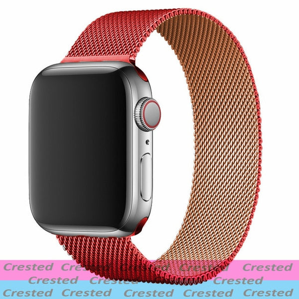 Strap For Apple watch seires 6 5 4 3 SE iWatch Band 38mm 42mm Accessories belt bracelet Milanese Loop Apple watch band 40mm 44mm