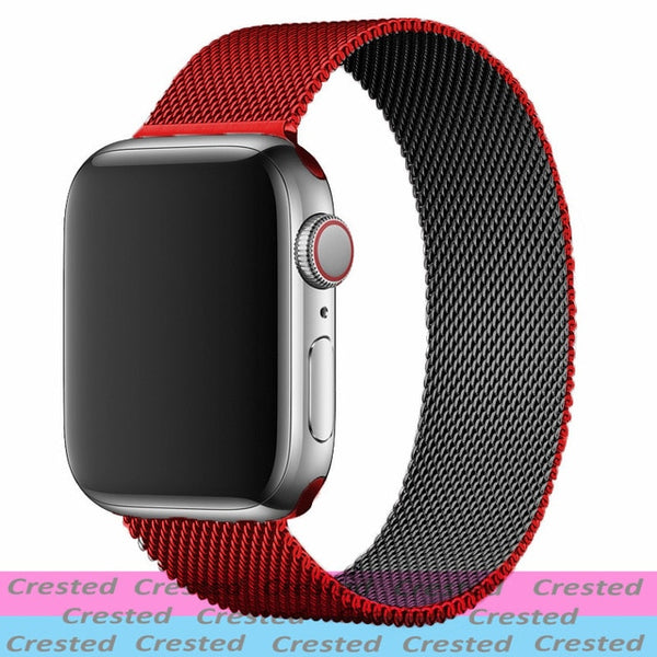 Strap For Apple watch seires 6 5 4 3 SE iWatch Band 38mm 42mm Accessories belt bracelet Milanese Loop Apple watch band 40mm 44mm