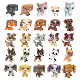 LPS CAT Rare Animal Pet Shop Toys Stands Dog Dachshund Collie Cocker Spaniel Great Dane Husky Old Original Figure Collection