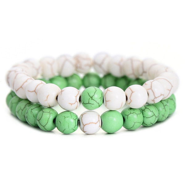 Natural Stone BEADED Bracelet