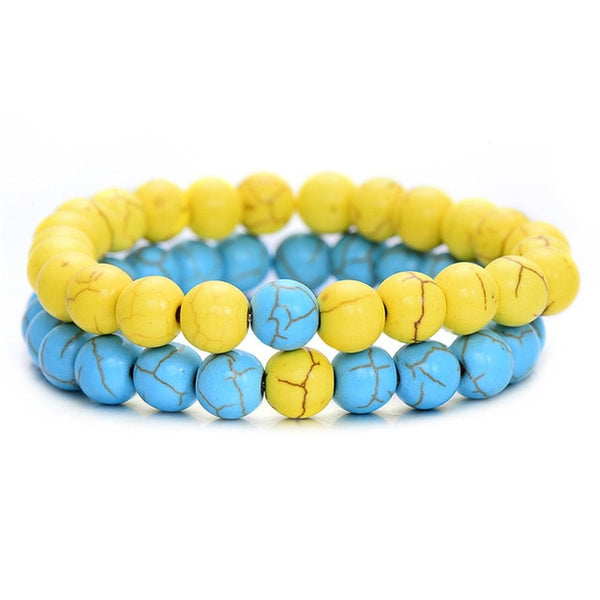 Natural Stone BEADED Bracelet
