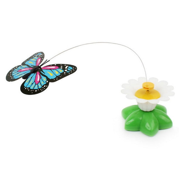 Rotating Colorful Butterfly  Cat Toys