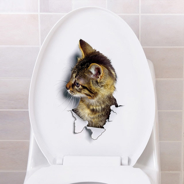 3d Toilet Stickers
