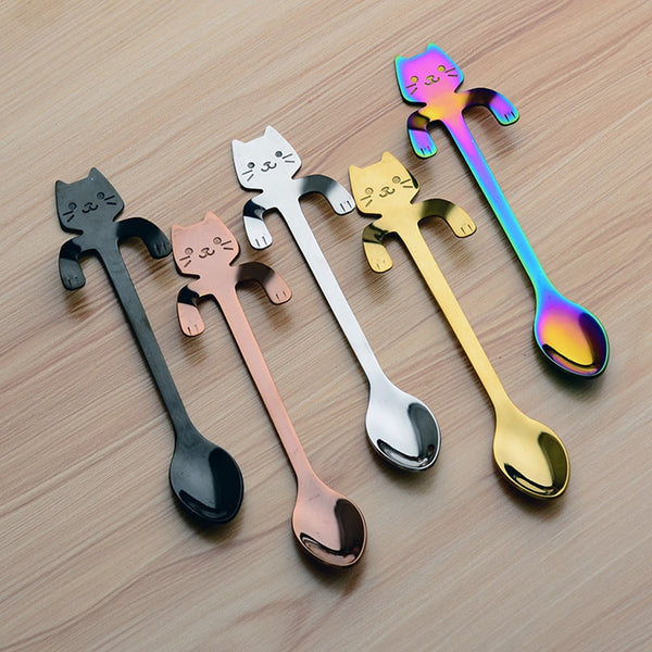 Kitty Cat Coffee Spoon