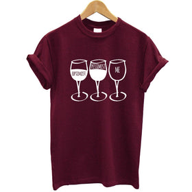 Goblet Printed  O-neck T-shirt