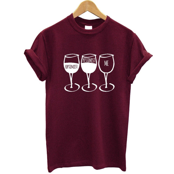 Goblet Printed  O-neck T-shirt