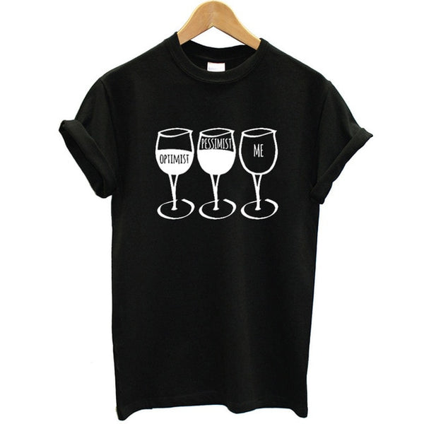 Goblet Printed  O-neck T-shirt