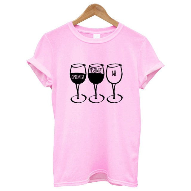 Goblet Printed  O-neck T-shirt