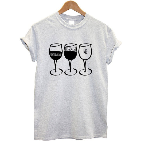 Goblet Printed  O-neck T-shirt