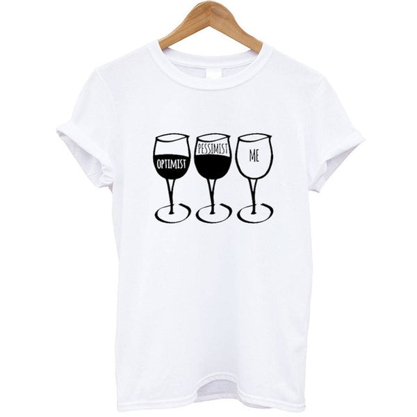 Goblet Printed  O-neck T-shirt