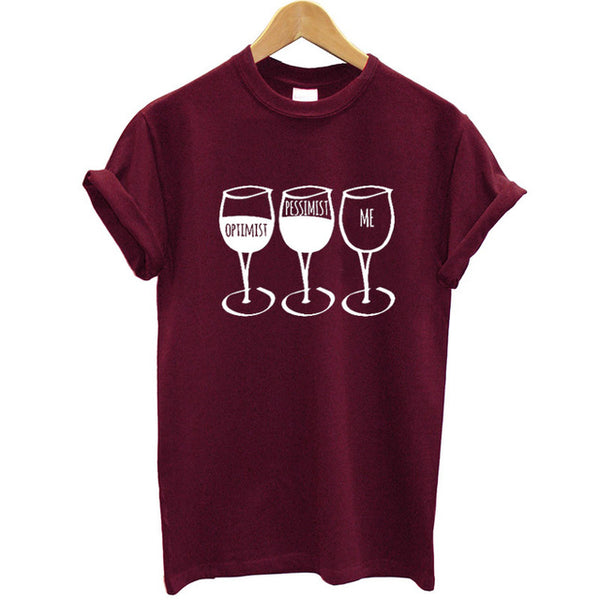 Goblet Printed  O-neck T-shirt