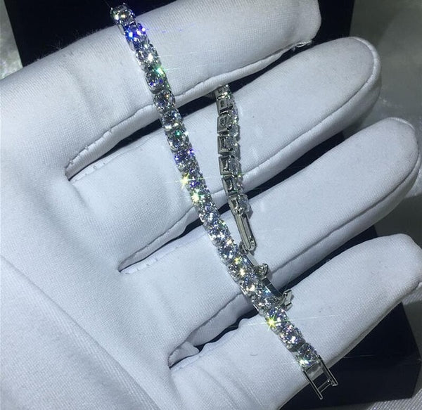 29 Styles Fashion Tennis bracelet White Gold Filled Pave AAAAA Cz stone Statement Party Wedding bracelets for women men Jewelry