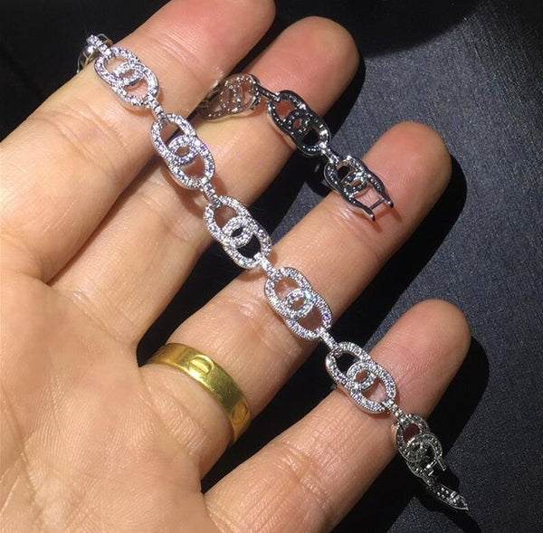 29 Styles Fashion Tennis bracelet White Gold Filled Pave AAAAA Cz stone Statement Party Wedding bracelets for women men Jewelry