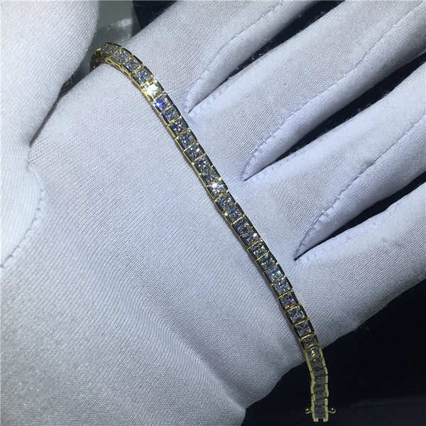 29 Styles Fashion Tennis bracelet White Gold Filled Pave AAAAA Cz stone Statement Party Wedding bracelets for women men Jewelry
