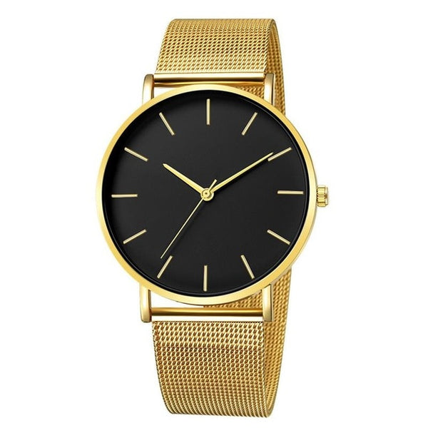 2019 Montre Femme Modern Women Watch Fashion Black Quartz Wristwatch Women Mesh Band Simple Watches Luxury Ladies Reloj Mujer
