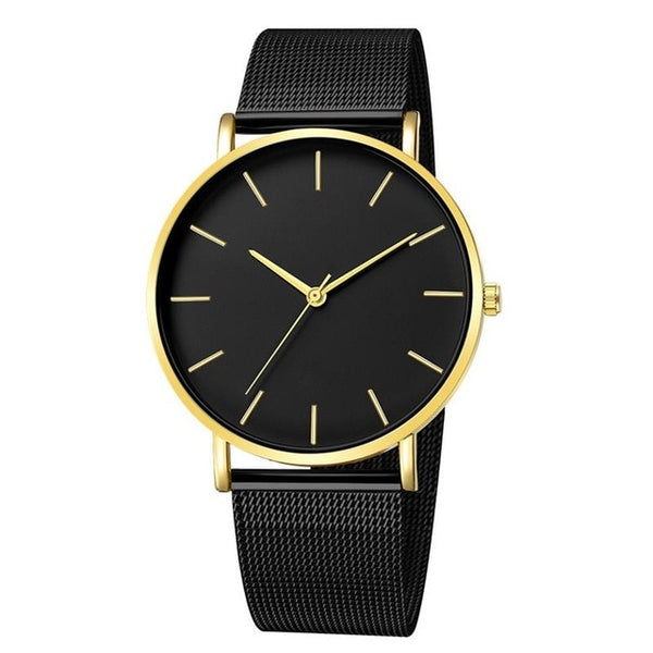 2019 Montre Femme Modern Women Watch Fashion Black Quartz Wristwatch Women Mesh Band Simple Watches Luxury Ladies Reloj Mujer