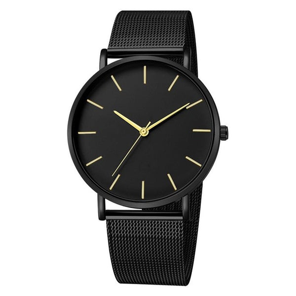 2019 Montre Femme Modern Women Watch Fashion Black Quartz Wristwatch Women Mesh Band Simple Watches Luxury Ladies Reloj Mujer